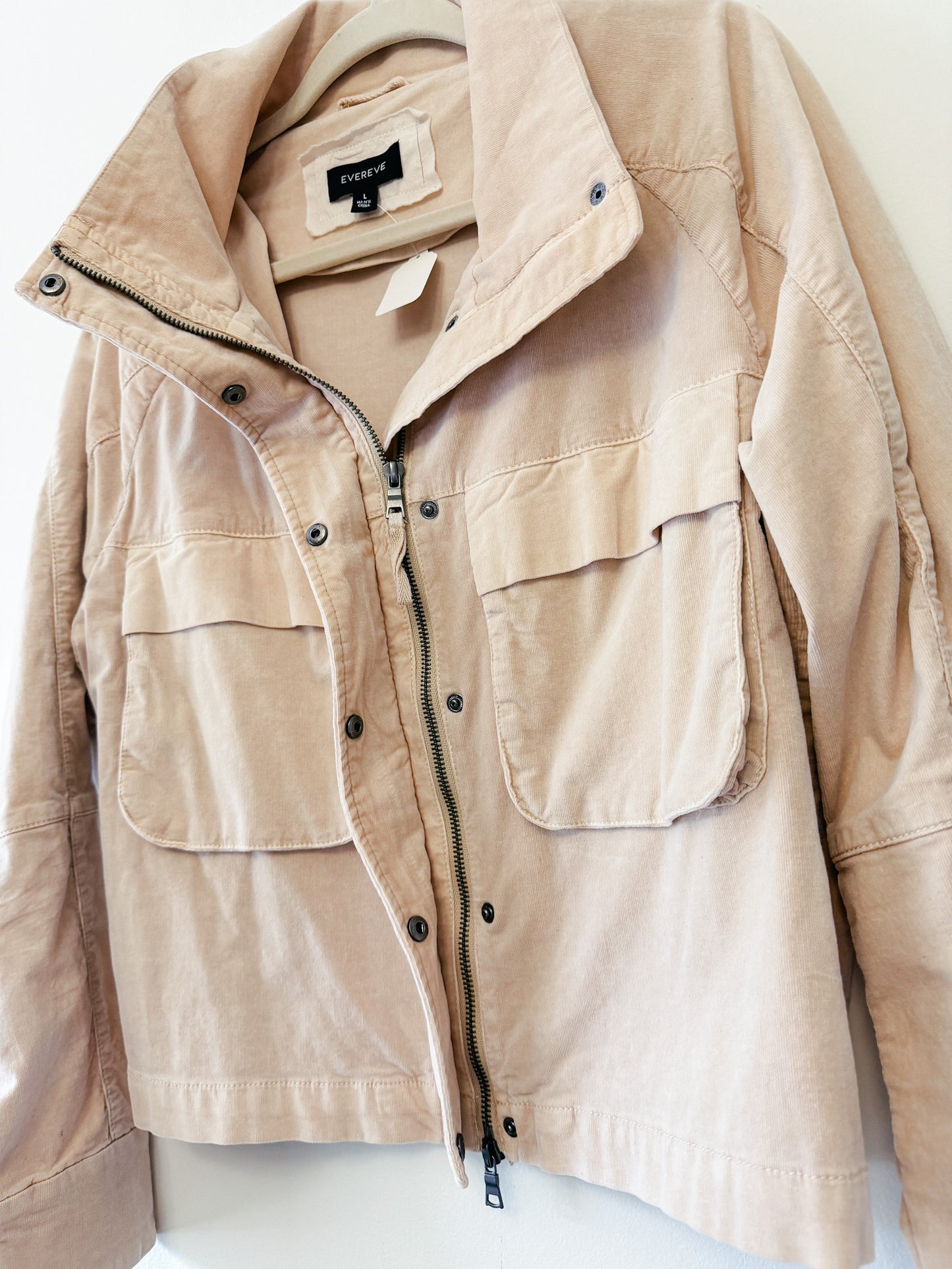 Evereve Corduroy Camp Jacket, Size Large