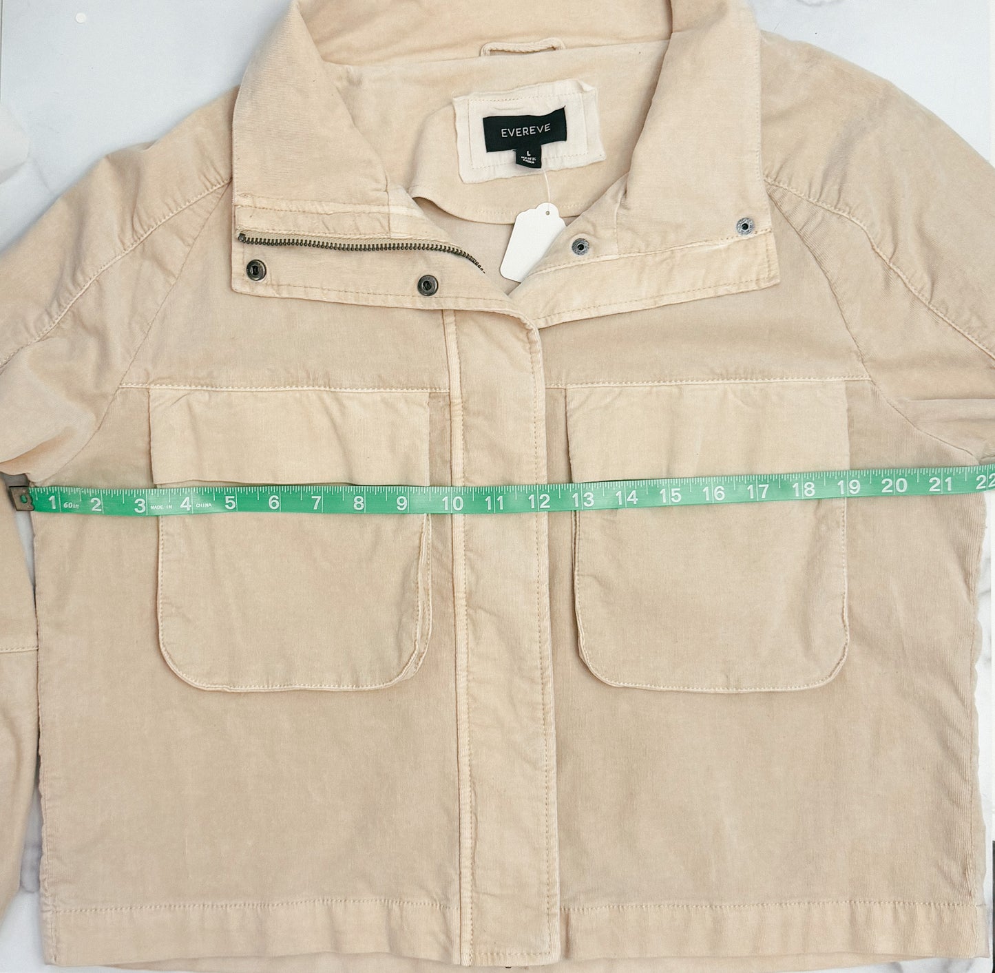 Evereve Corduroy Camp Jacket, Size Large