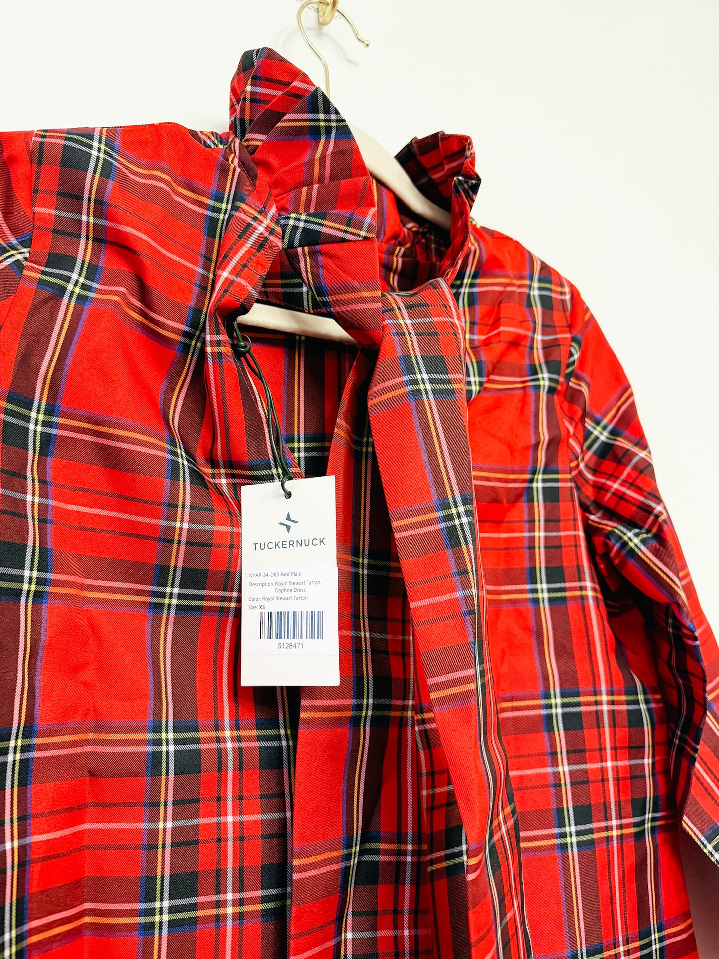 Tuckernuck Daphne Dress in Royal Stewart Tartan Plaid