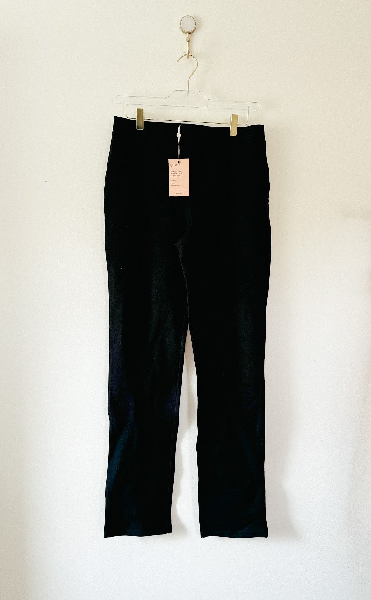 Quince Ultra-Stretch Ponte Straight Leg Pant