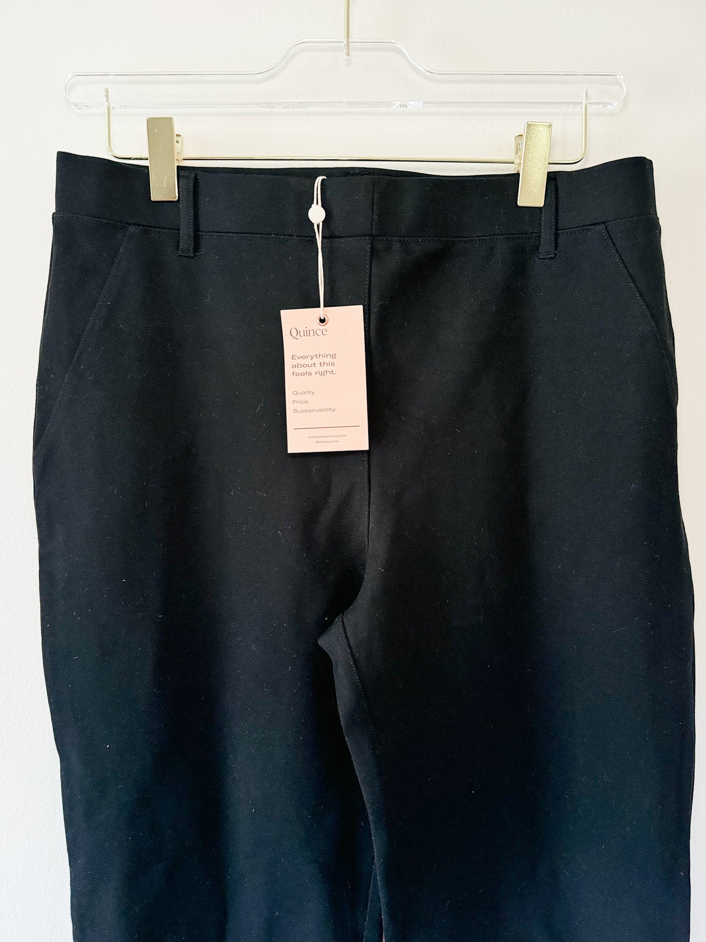 Quince Ultra-Stretch Ponte Straight Leg Pant