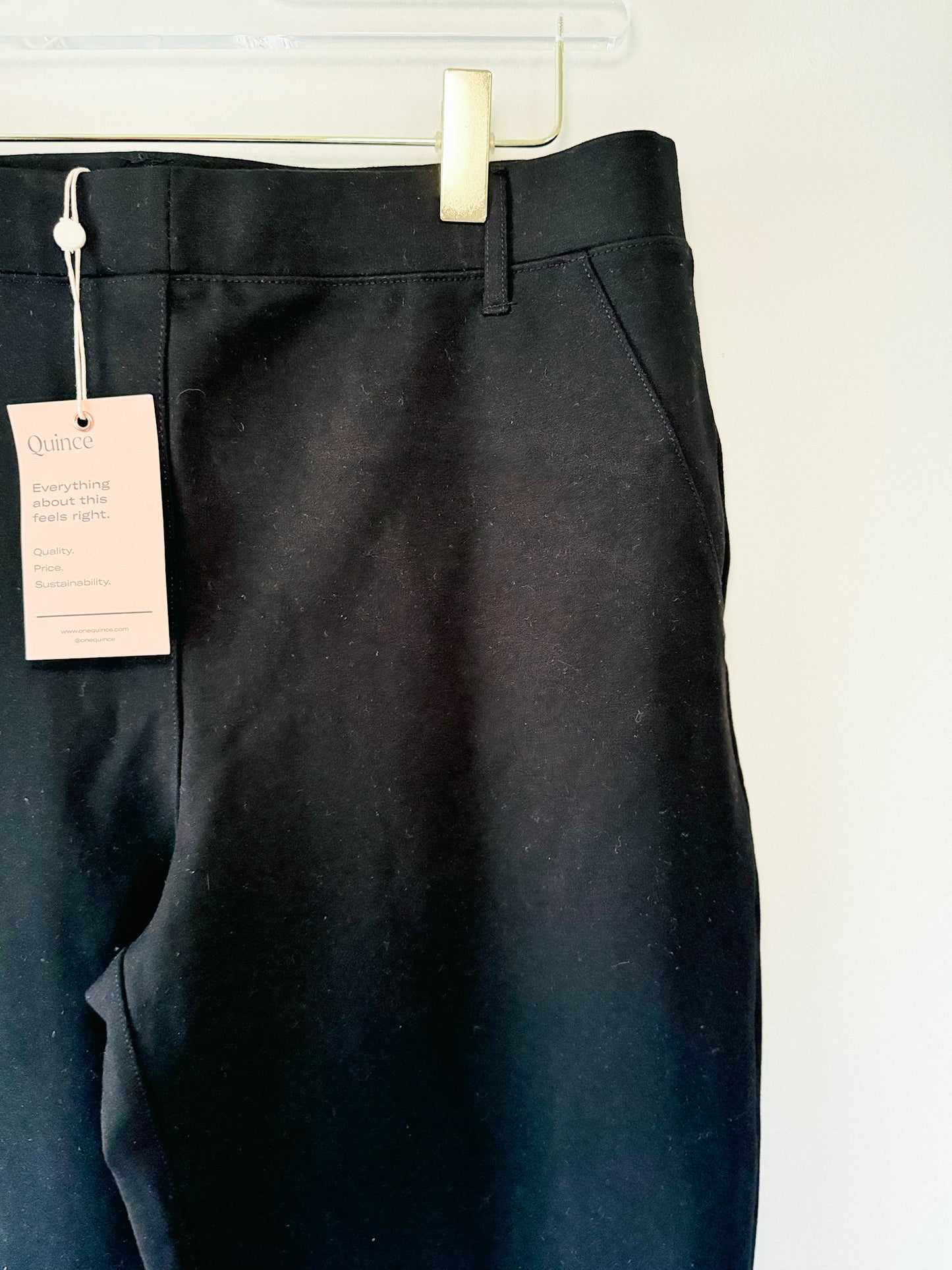 Quince Ultra-Stretch Ponte Straight Leg Pant