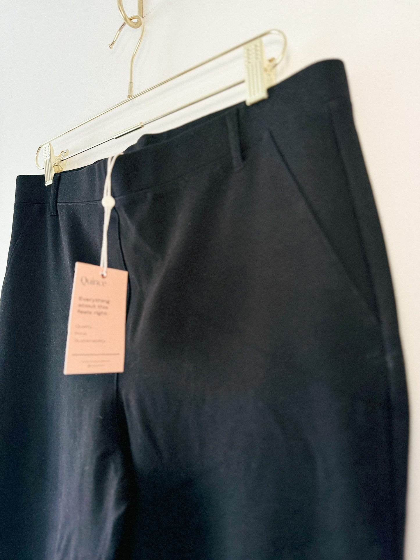 Quince Ultra-Stretch Ponte Straight Leg Pant