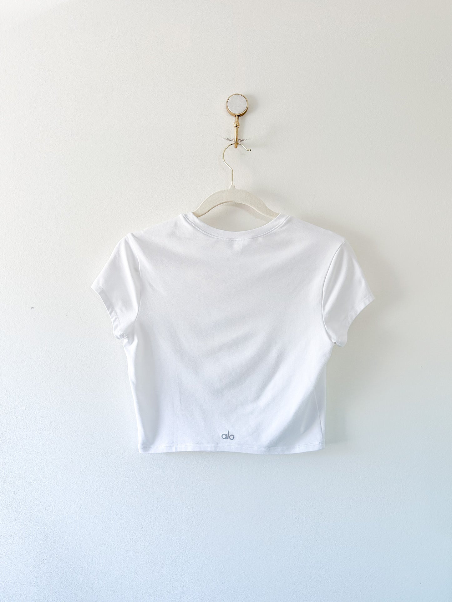 Alosoft Crop Finesse Short Sleeve, Size Medium