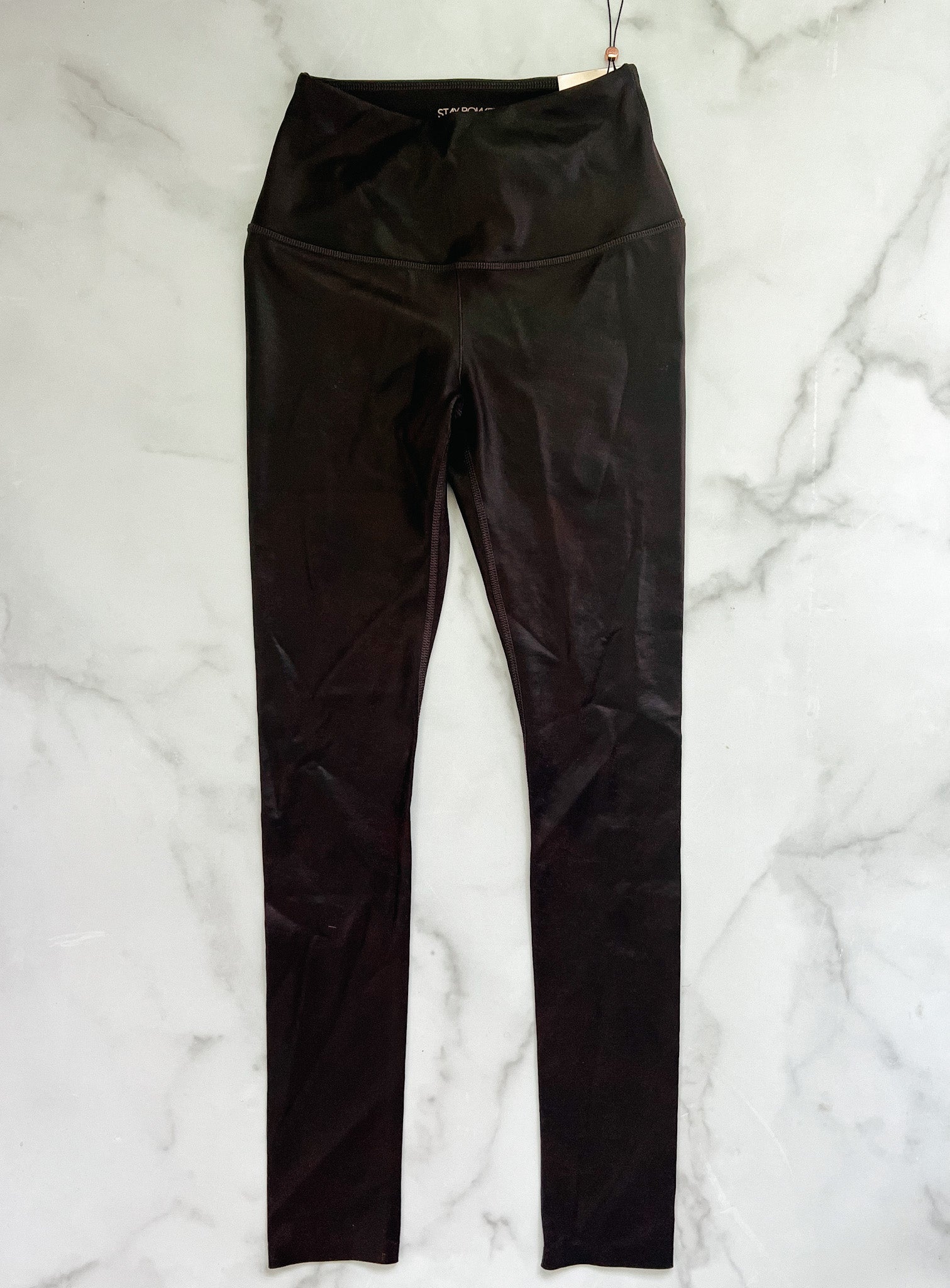 Recycled Faux Leather Hybrid Legging