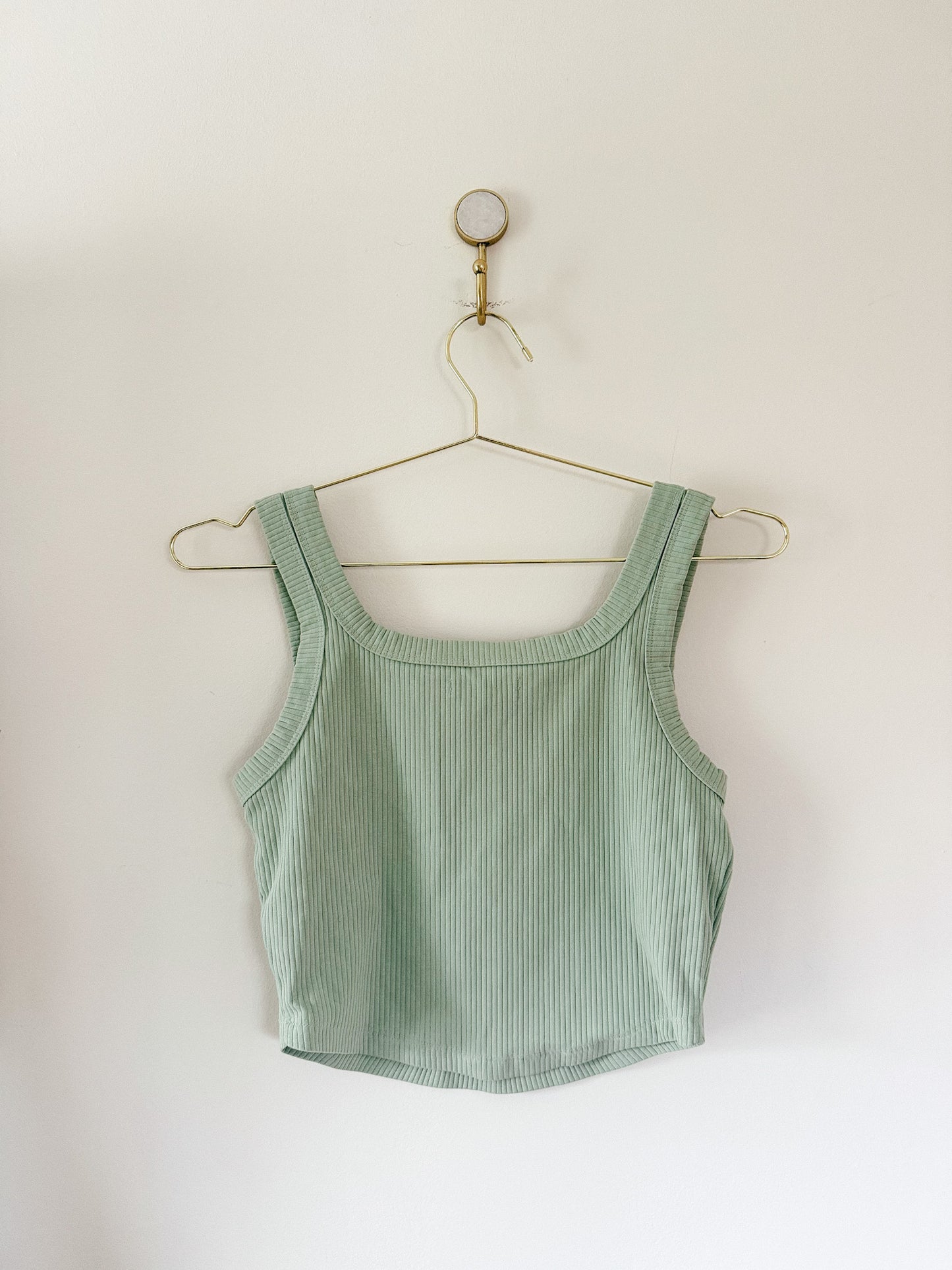 Madewell The Tailored Crop Tank in Sleekhold