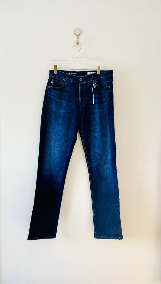 AG Mari High Waist Stretch Slim Straight Leg Jeans, Size 31