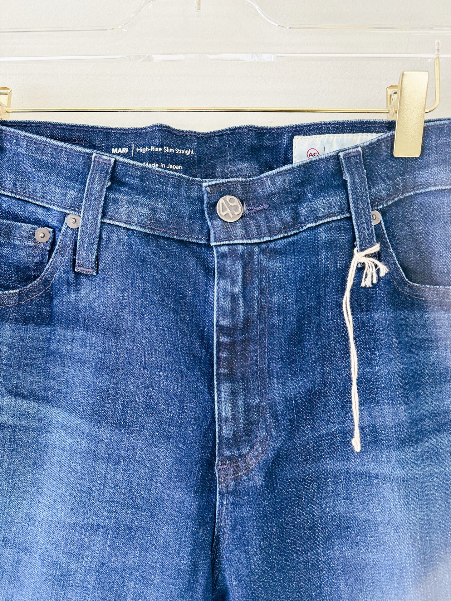 AG Mari High Waist Stretch Slim Straight Leg Jeans