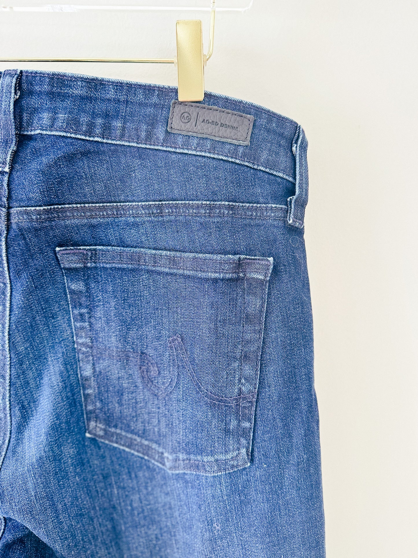 AG Mari High Waist Stretch Slim Straight Leg Jeans