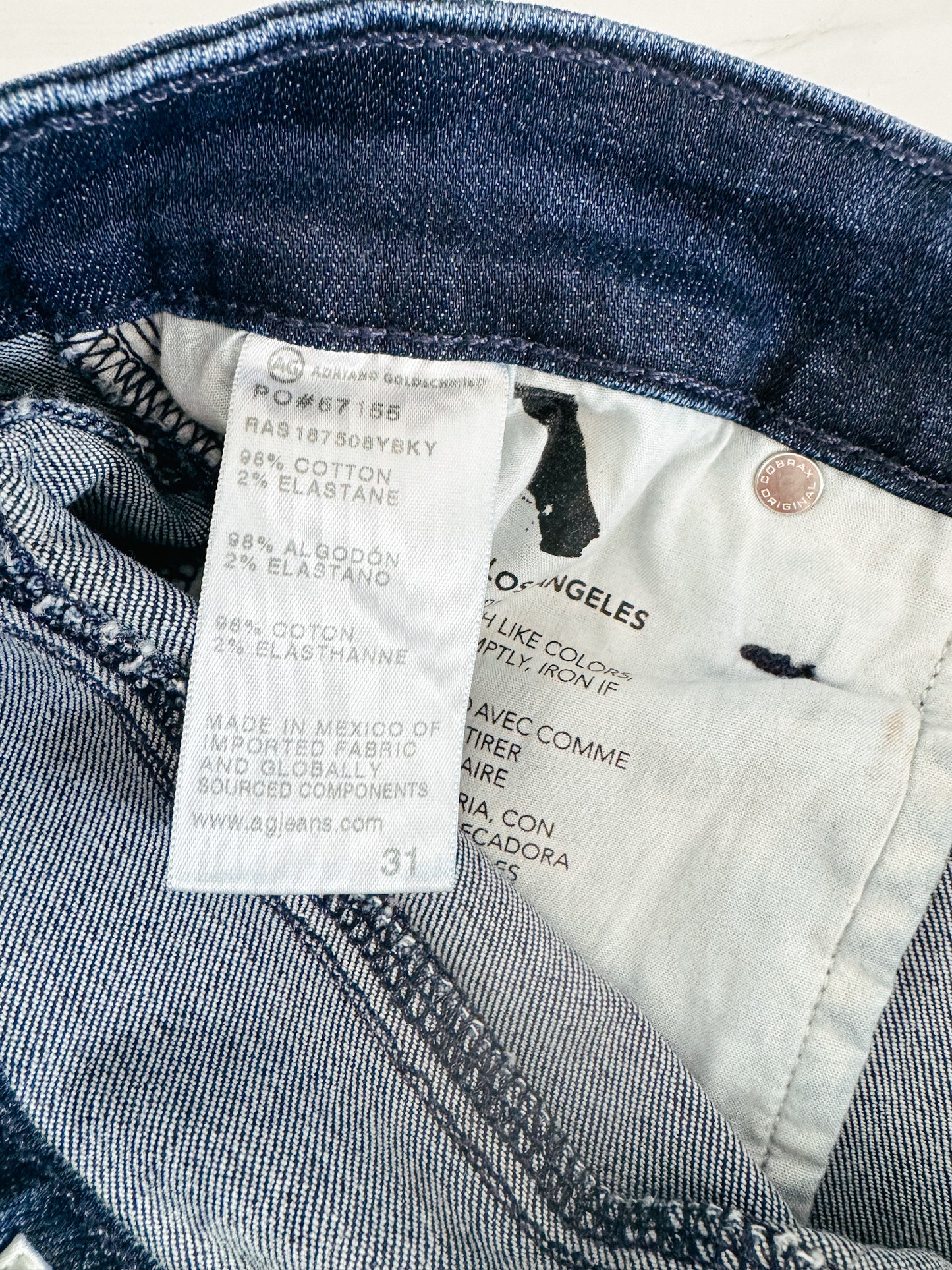 AG Mari High Waist Stretch Slim Straight Leg Jeans