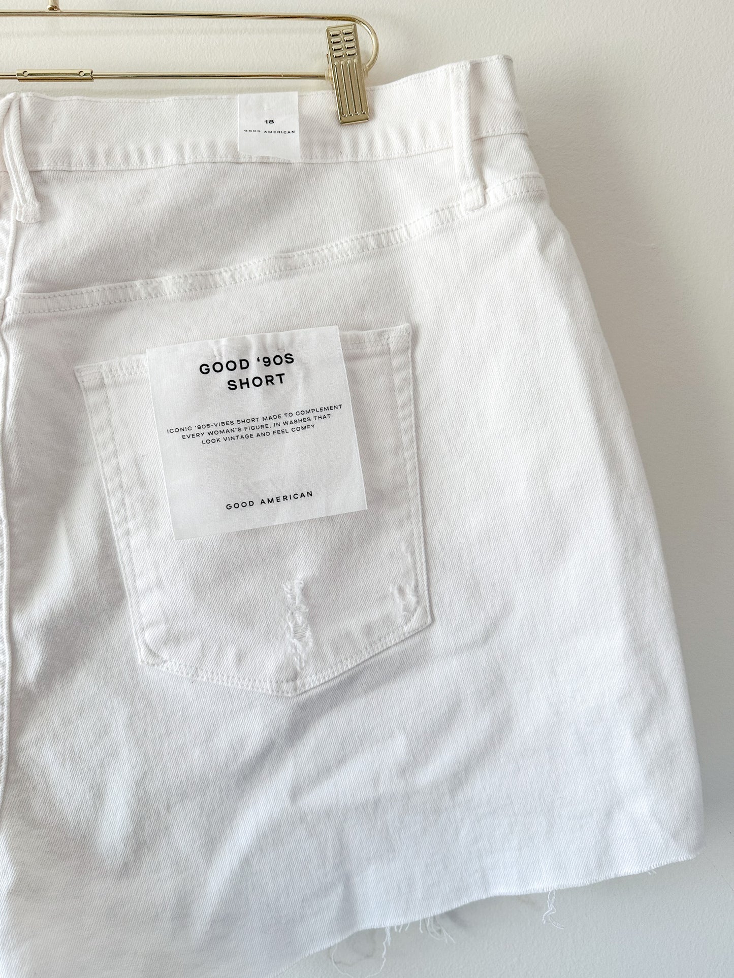 Good American Good ’90s Denim Shorts