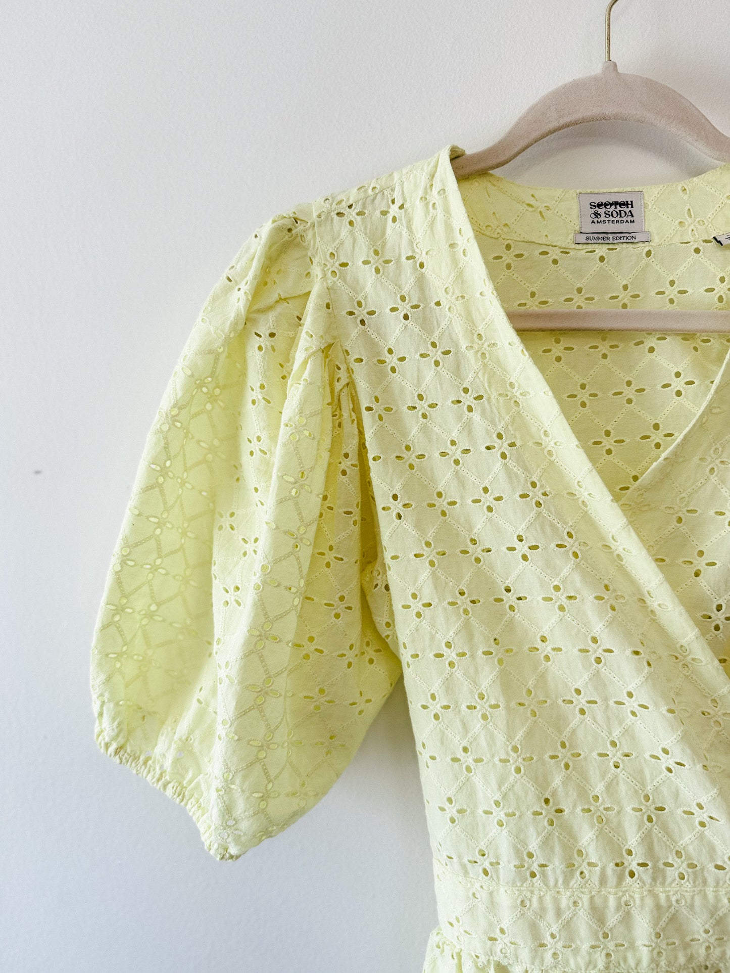 Scotch & Soda Broderie Anglaise Wrap Top