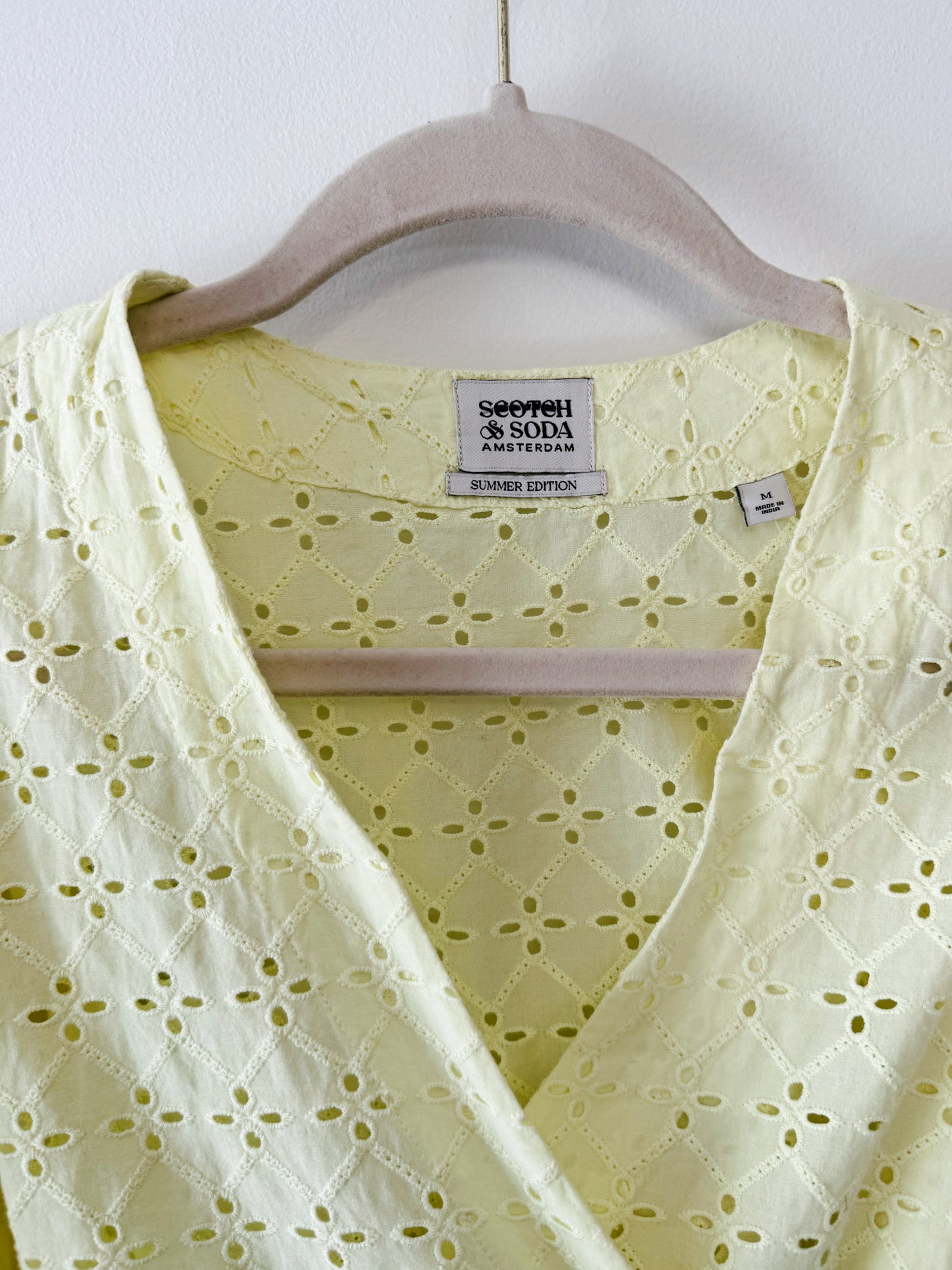 Scotch & Soda Broderie Anglaise Wrap Top