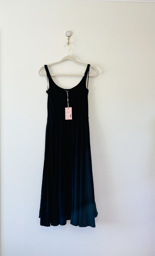 Quince Tencel Jersey Fit & Flare Dress, Size Medium