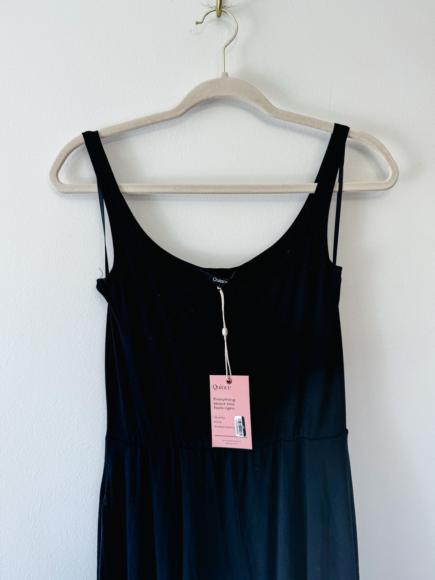 Quince Tencel Jersey Fit & Flare Dress