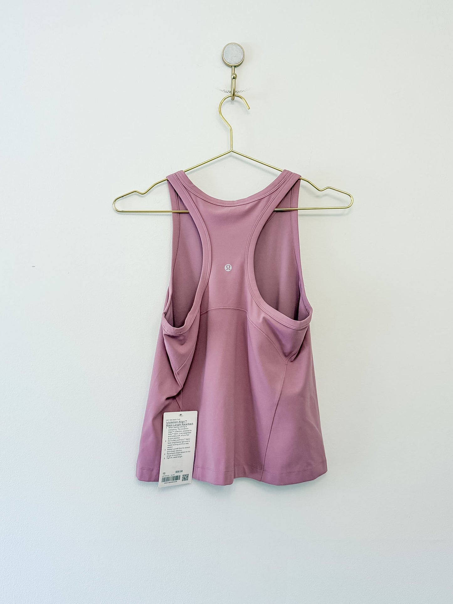 Lululemon Align Waist Length Racerback Tank, Size 10