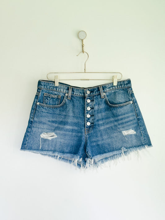 7 for all mankind Monroe Cut-Off Short With Exposed Buttons