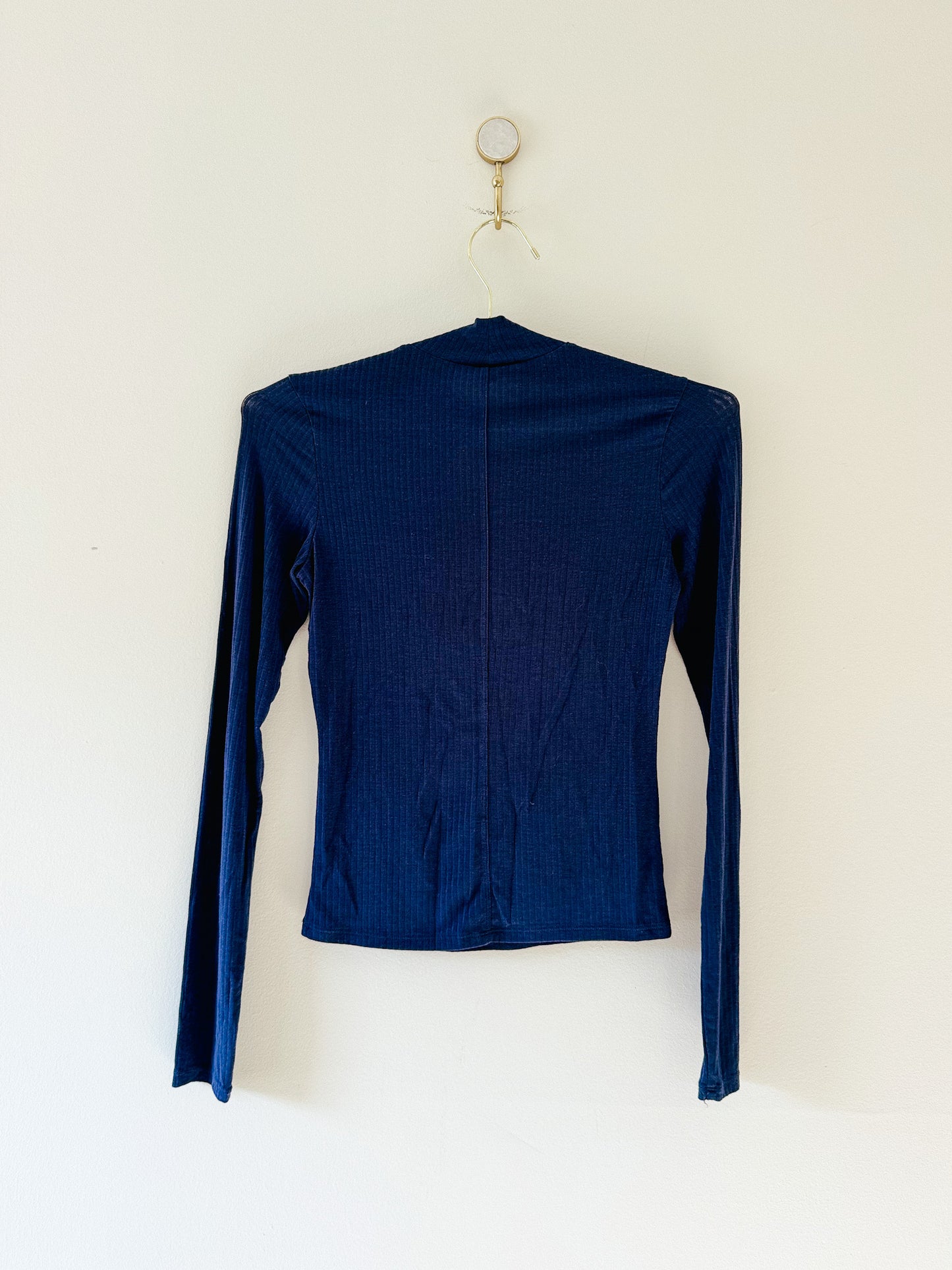 Alo Yoga Wellness Rib Mock Neck Long Sleeve