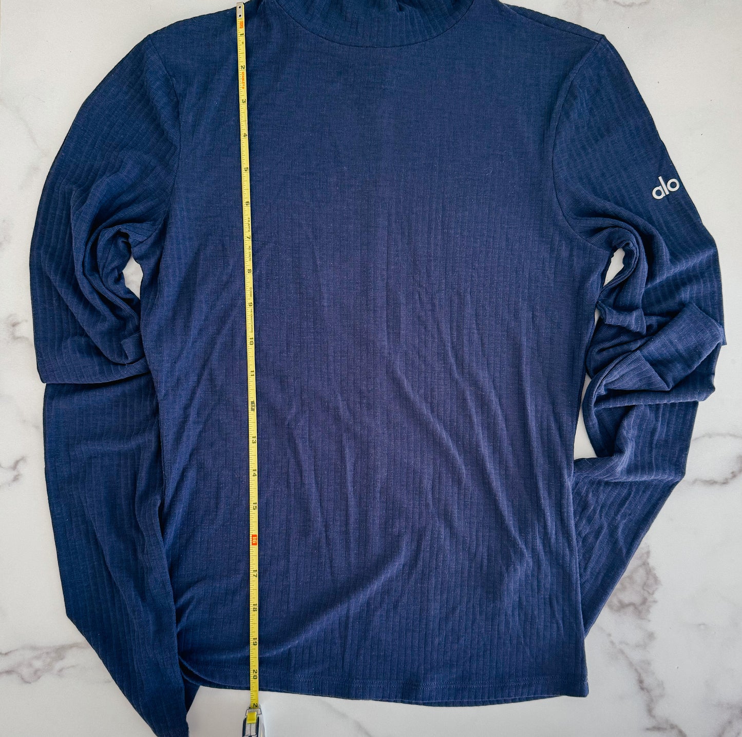 Alo Yoga Wellness Rib Mock Neck Long Sleeve