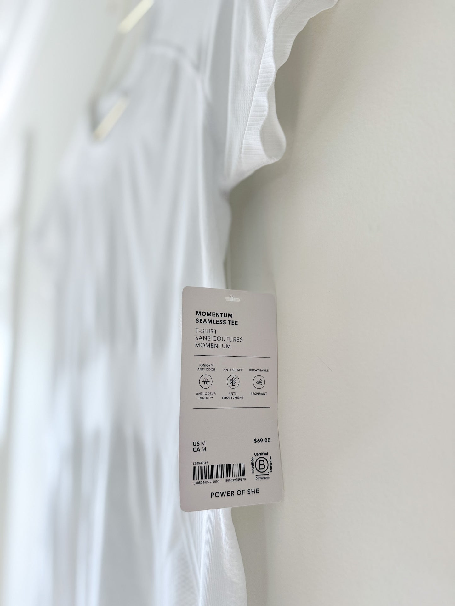 Athleta Momentum Seamless Tee in Bright White