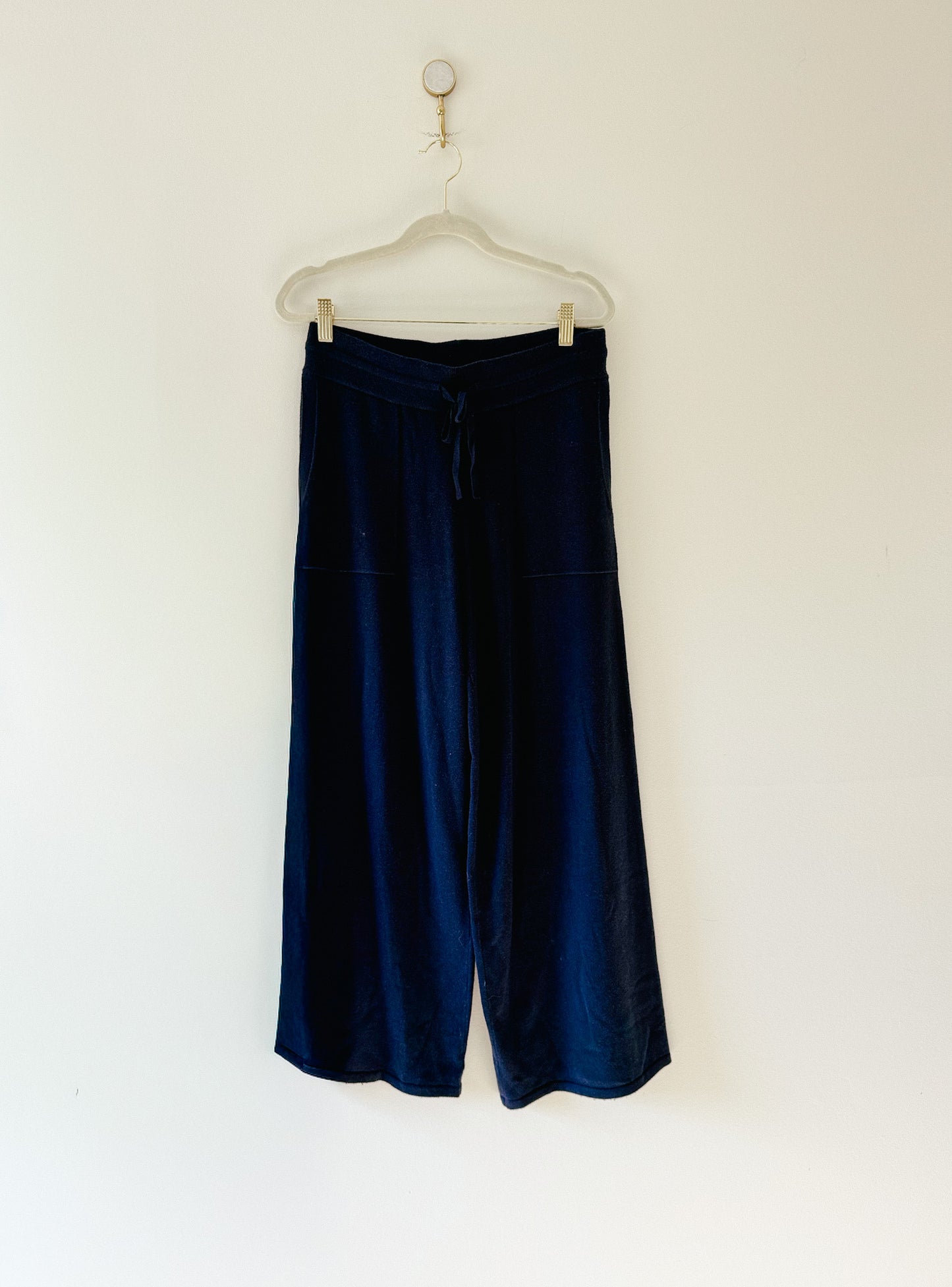 24/7 by Soma Recycled Yarn Wide Leg Crop Pant in Polar Nights