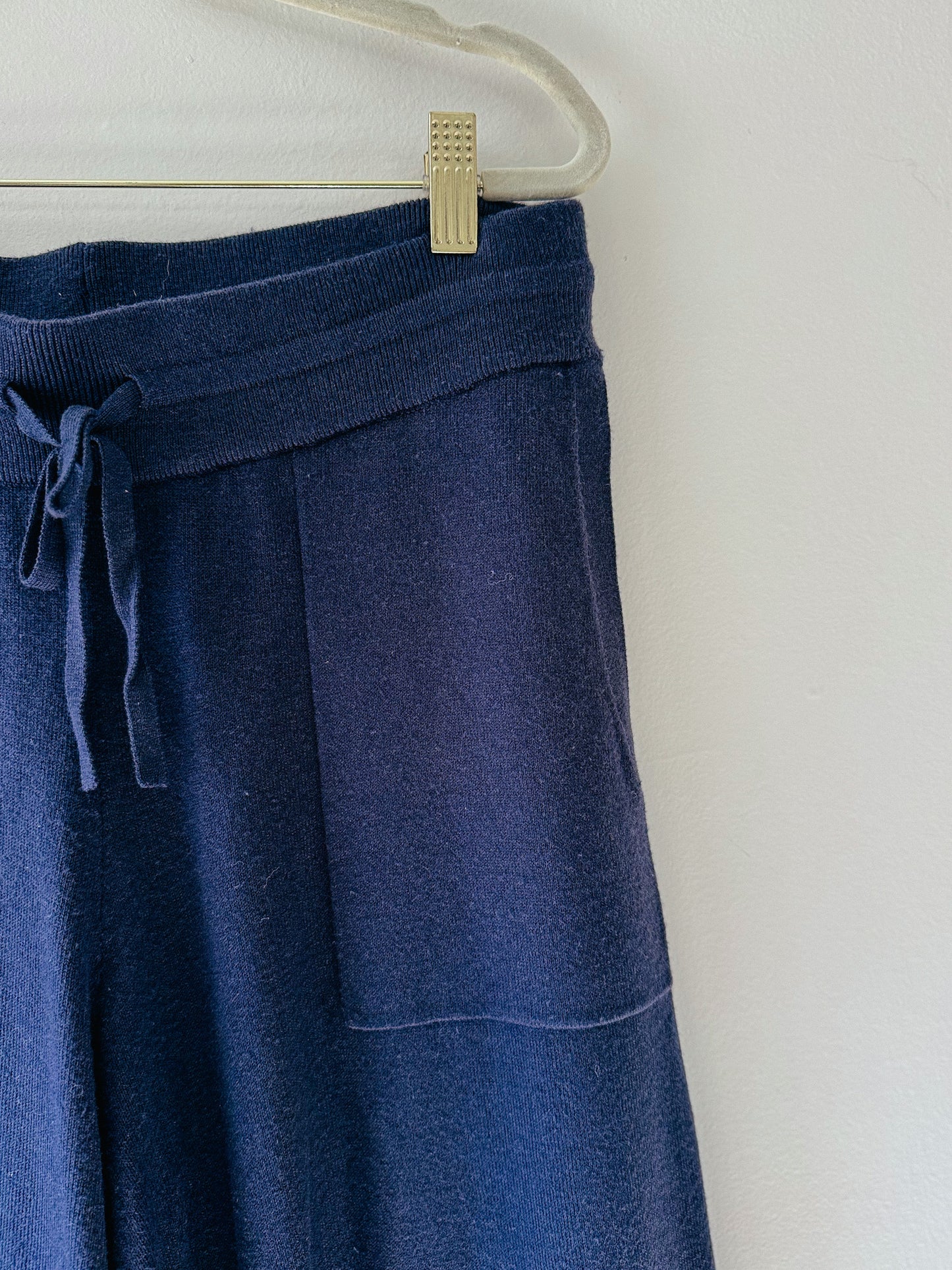 24/7 by Soma Recycled Yarn Wide Leg Crop Pant in Polar Nights