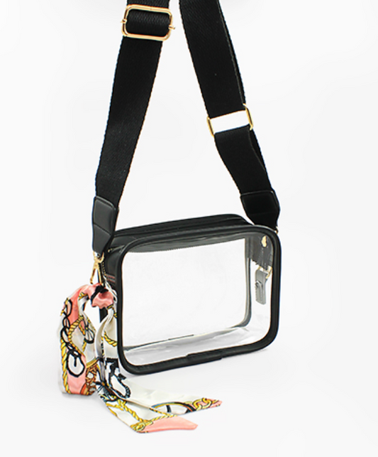 Clear Mini Rectangle Crossbody Bag