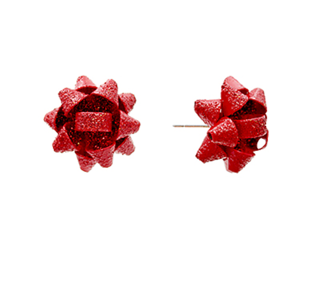 Christmas Ribbon Earrings