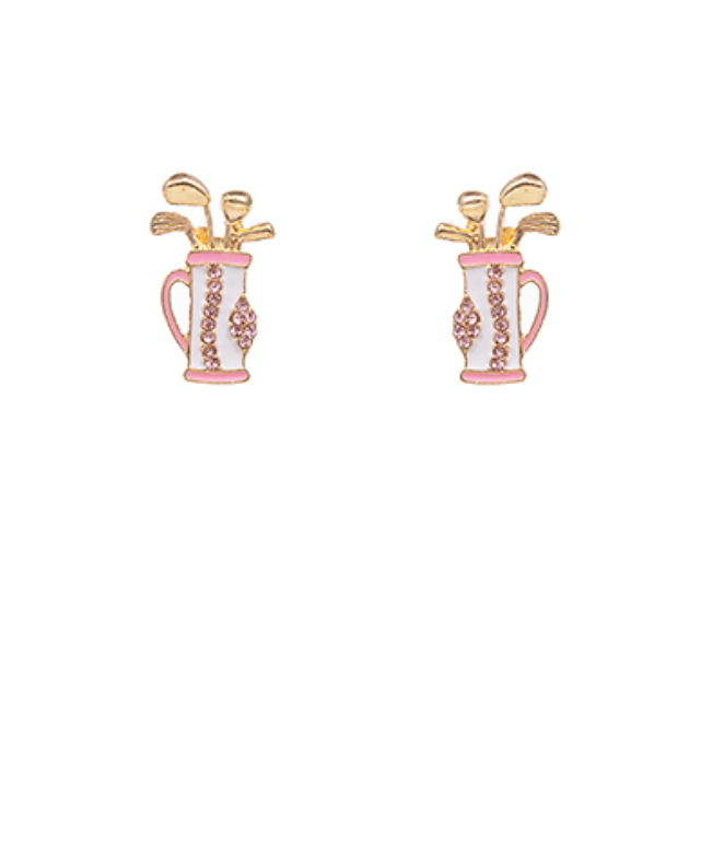 Golf Stud Earrings