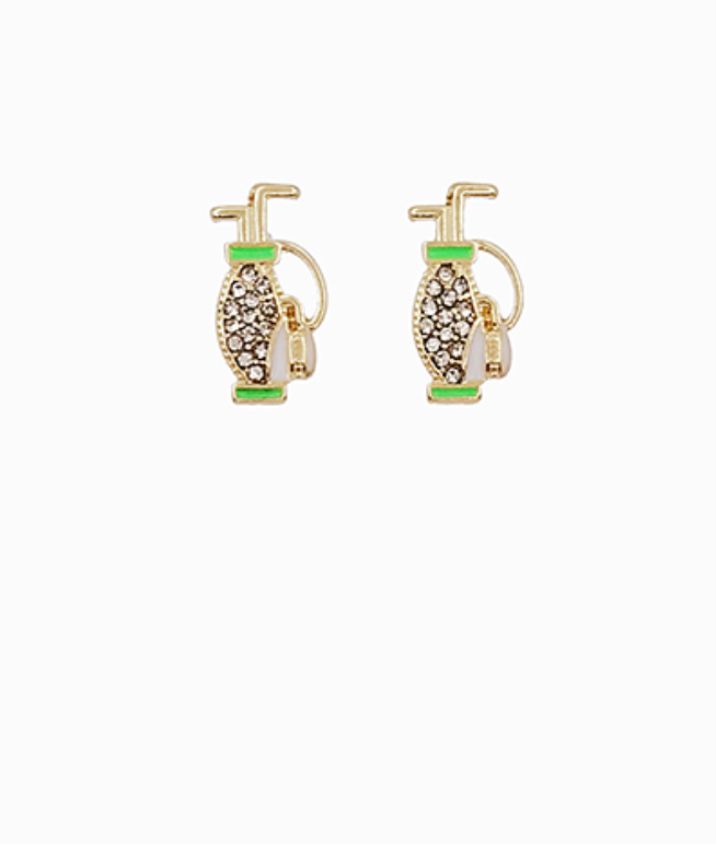 Golf Stud Earrings