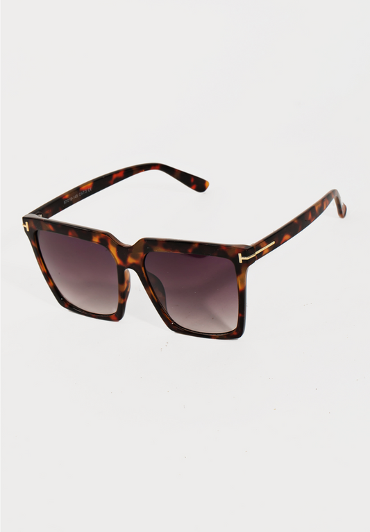 Acetate Square Frame Sunglasses
