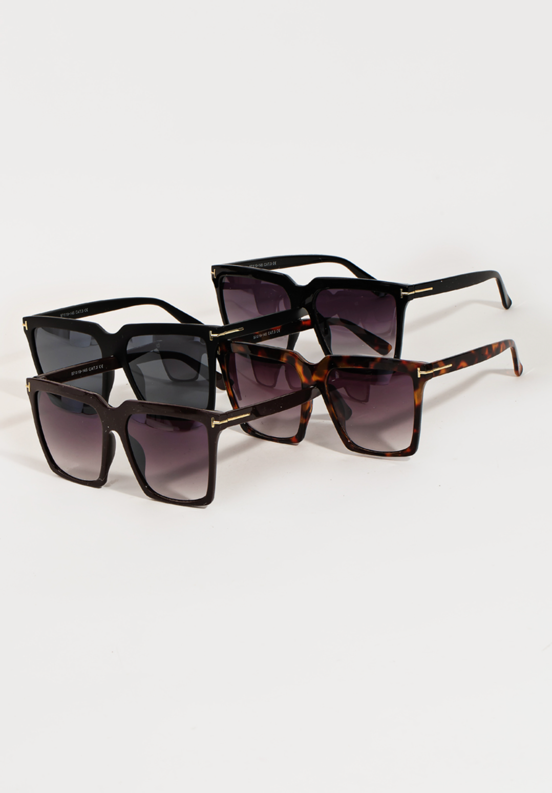 Acetate Square Frame Sunglasses