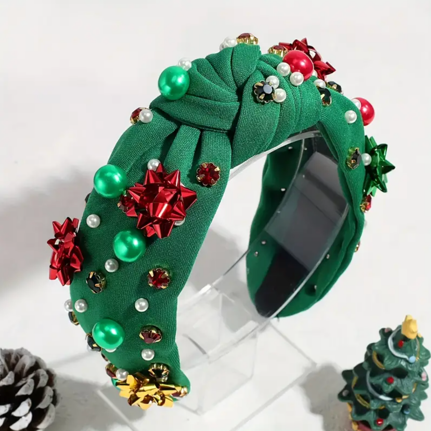 Christmas Bows Holiday Headbands