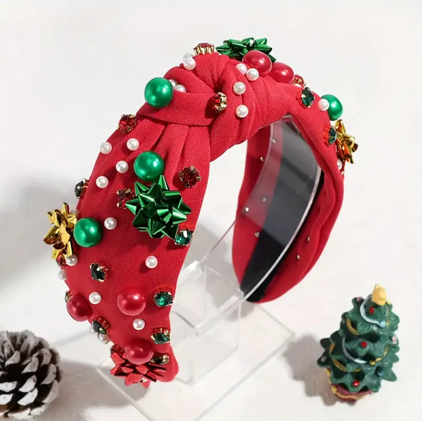 Christmas Bows Holiday Headbands