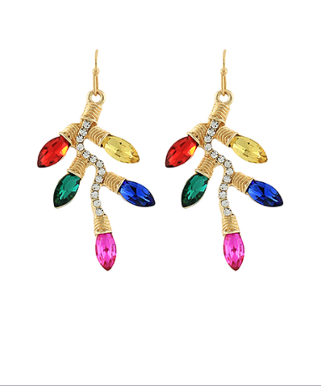 Christmas Light Bulb Earrings
