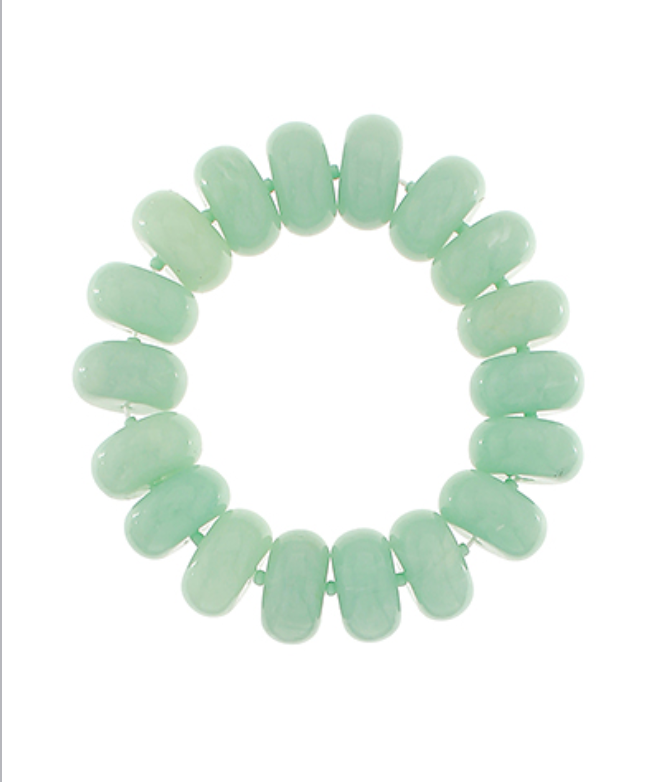 Chunky Marble Beaded Stretch Bracelets