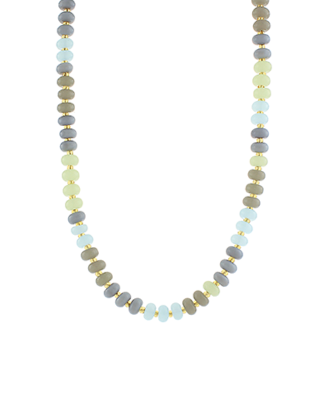 Rondelle & Seed Bead Necklace