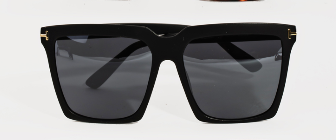 Acetate Square Frame Sunglasses