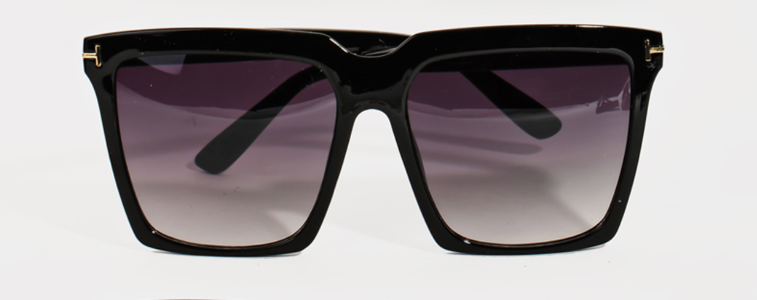 Acetate Square Frame Sunglasses