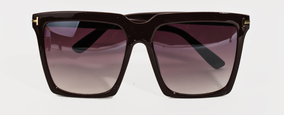 Acetate Square Frame Sunglasses