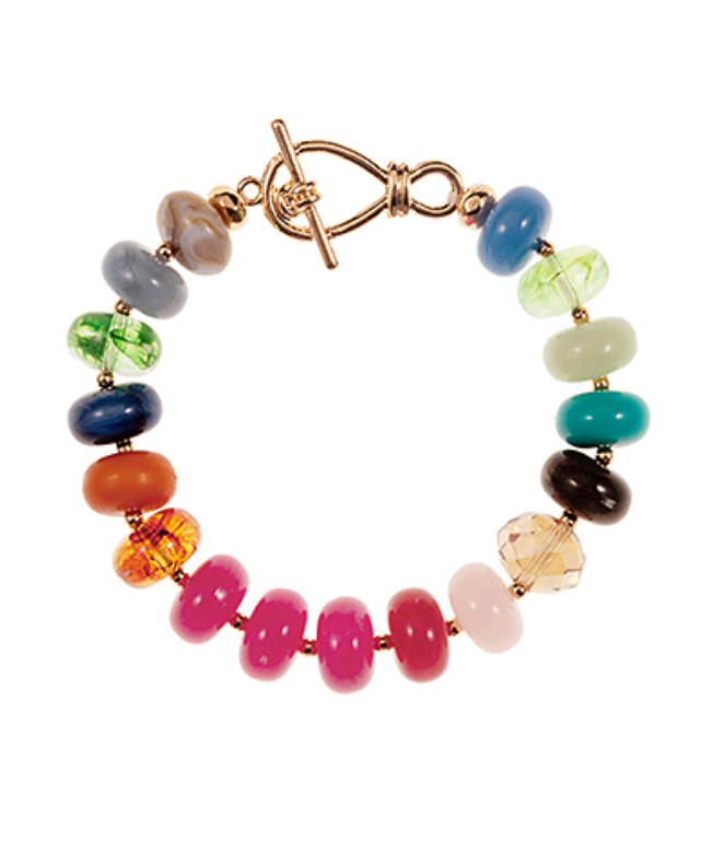 Glass Mix Shaped Beaded Bracelet