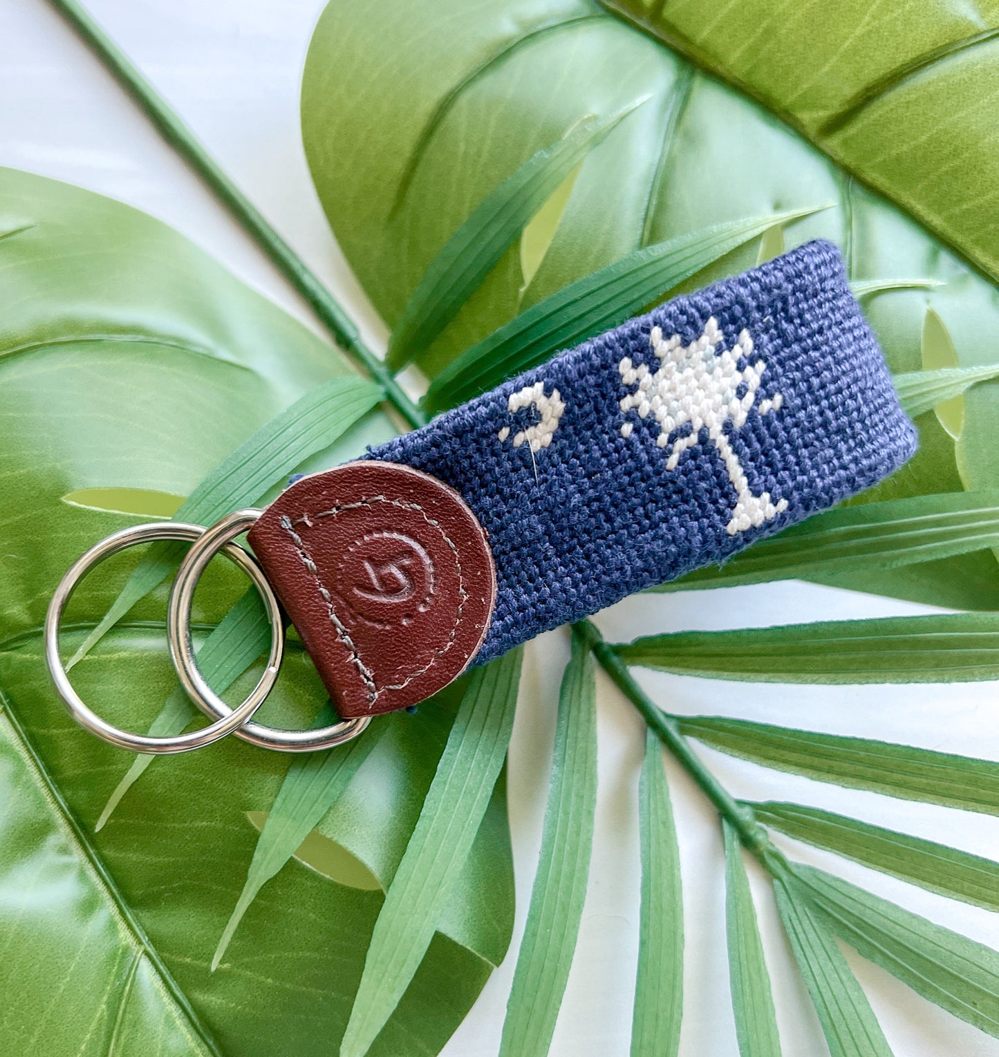 Good Threads South Carolina Needlepoint Keychain
