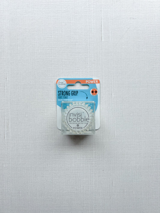 invisibobble clear strong grip package of hair rings ties