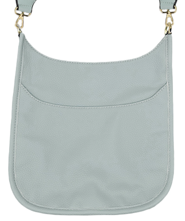 Vegan Leather Crossbody Bag With Detachable Strap