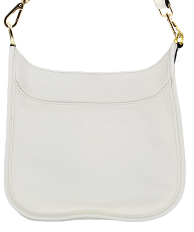 Vegan Leather Crossbody Bag With Detachable Strap