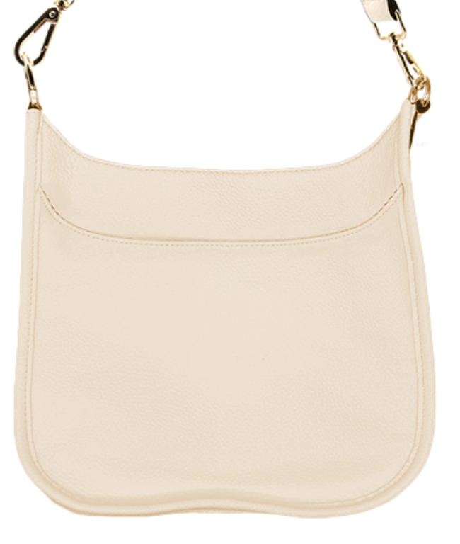 Vegan Leather Crossbody Bag With Detachable Strap