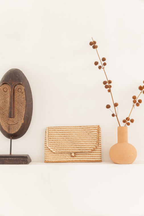 Rattan Patterned Clutches