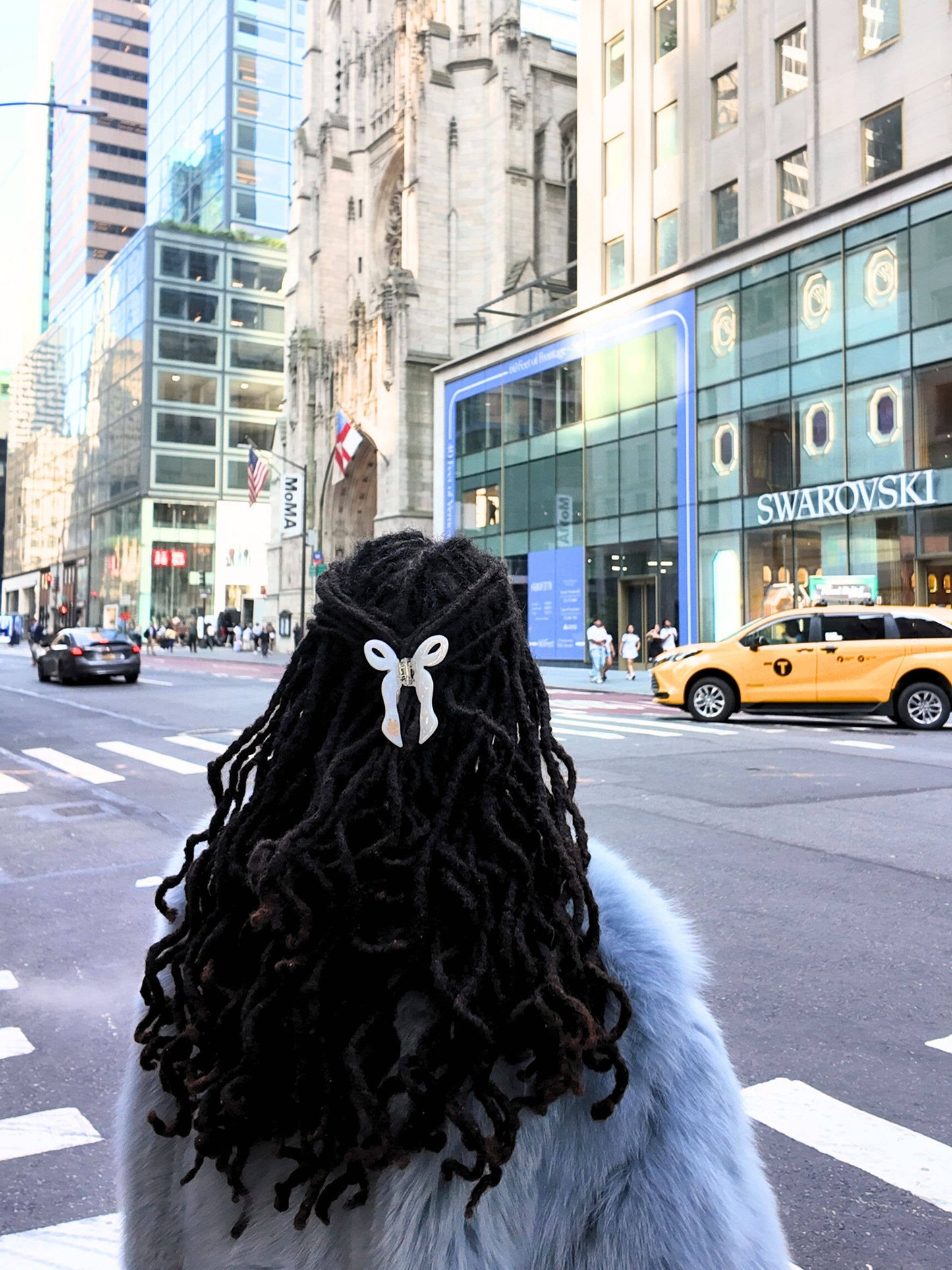 Solar Eclipse Hand-painted Coquette Bow Claw Hair Clip | Eco-Friendly: Red