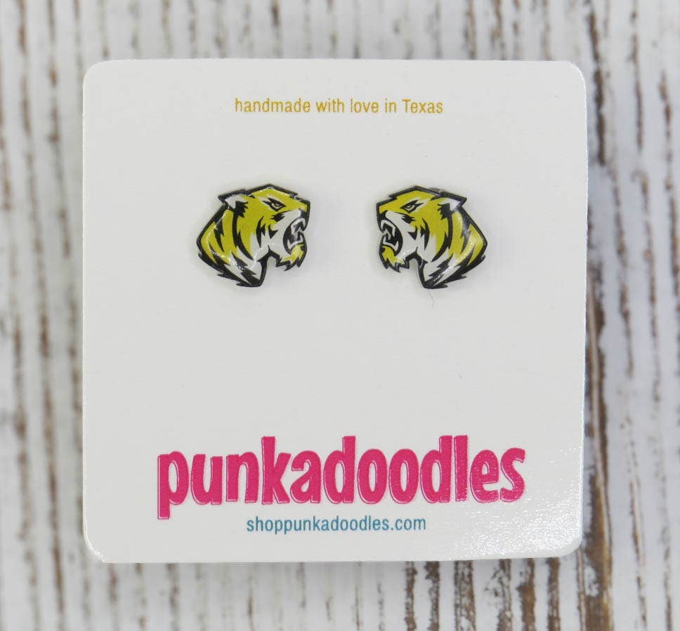 Punkadoodles.co - Custom Mascot Stud Earrings