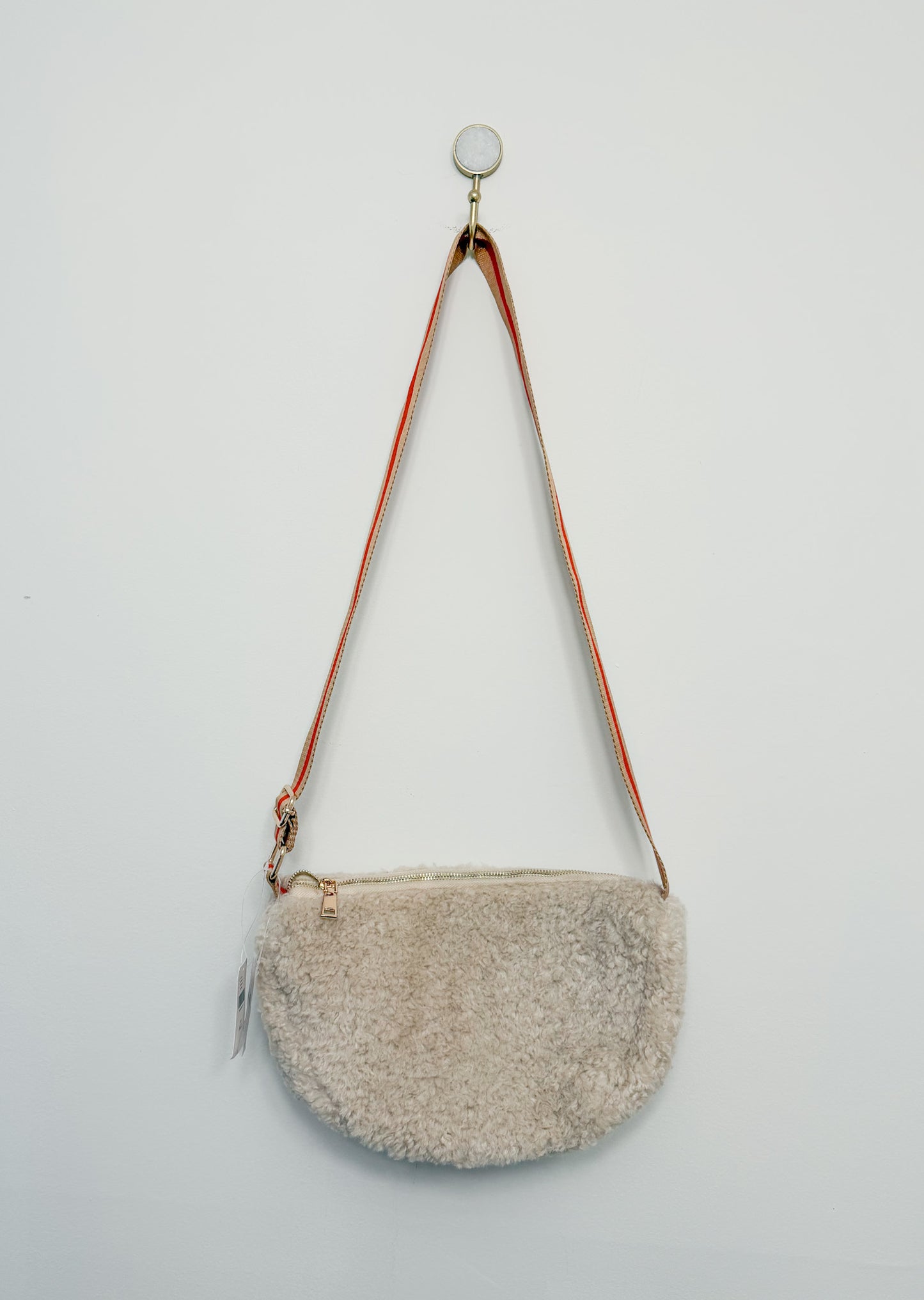 by Anthropologie Sherpa Half Moon Sling Bag